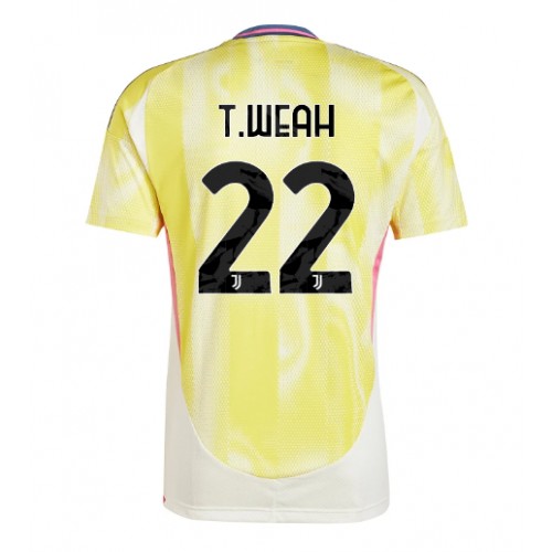 Fotbalové Dres Juventus Timothy Weah #22 Venkovní 2024-25 Krátký Rukáv